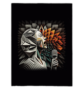 K Pop Kaleidoscope Sherpa Blanket